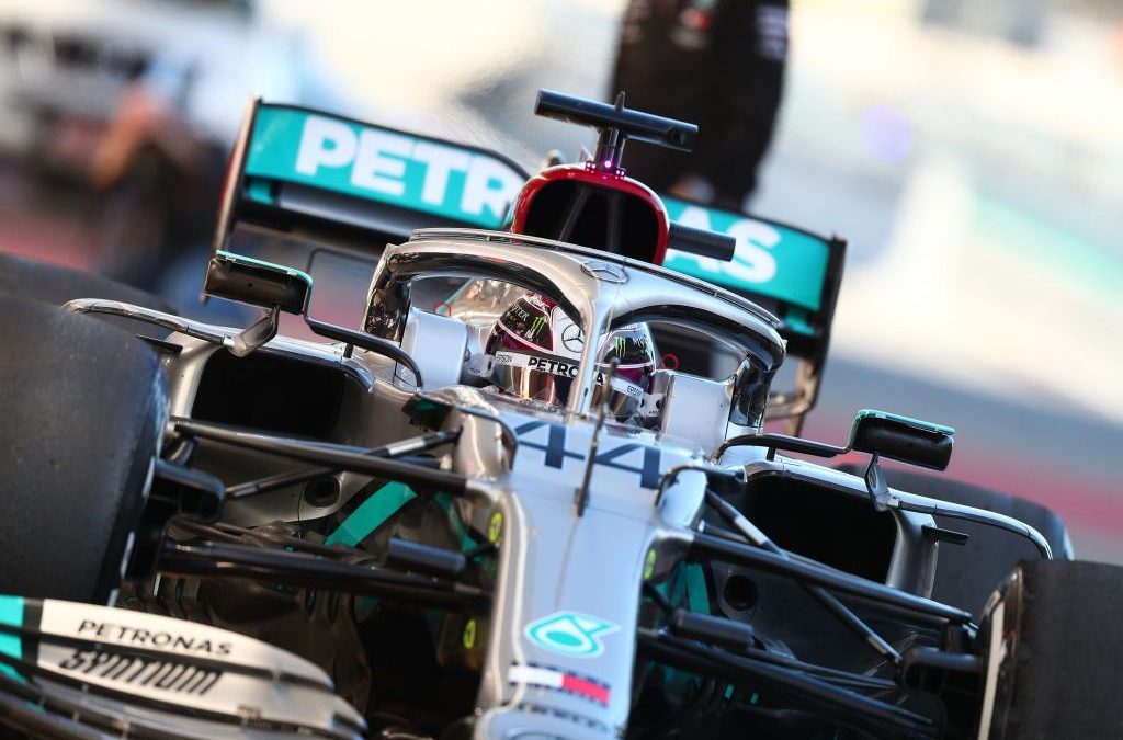 Lewis Hamilton a bordo della sua Mercedes