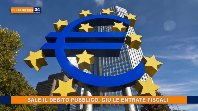 Sale il debito pubblico, giù le entrate fiscali