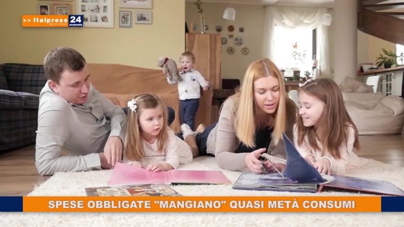 Spese obbligate “mangiano” quasi metà consumi