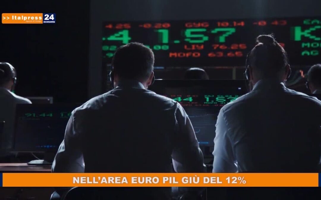 Nell’area euro Pil giù del 12%