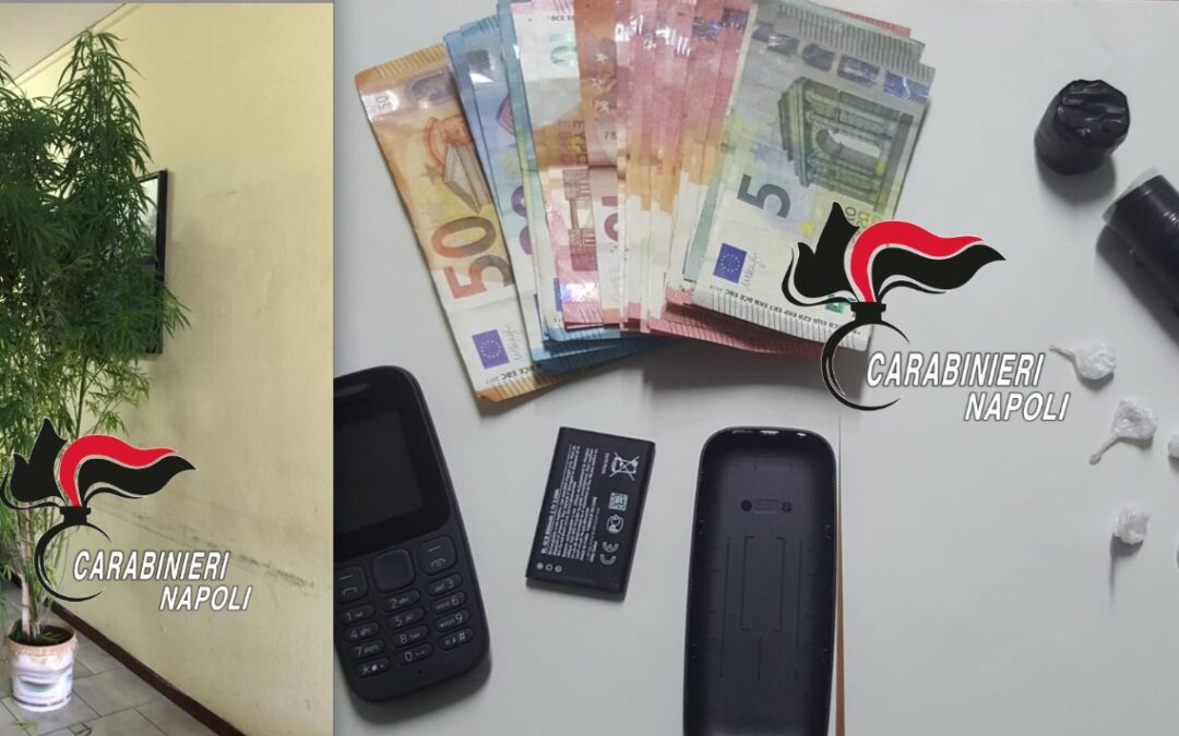 Casavatore, servizio straordinario dei carabinieri, oltre 100 le persone controllate, 2 gli arresti