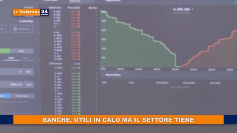 Banche, utili in calo ma il settore tiene