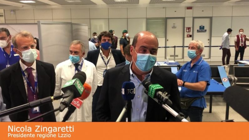 Coronavirus, Zingaretti “Bene collaborazione con Adr sui tamponi”