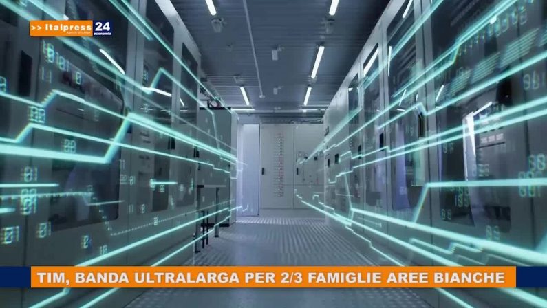 TIM, banda ultralarga per 2/3 famiglie aree bianche