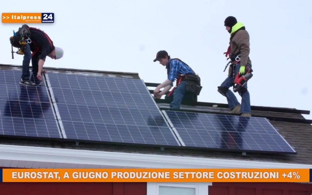 Eurostat, a giugno produzione settore costruzioni +4%