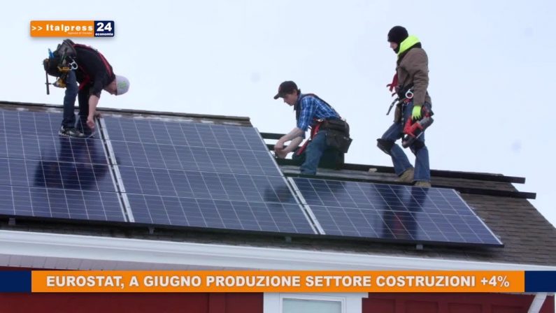 Eurostat, a giugno produzione settore costruzioni +4%