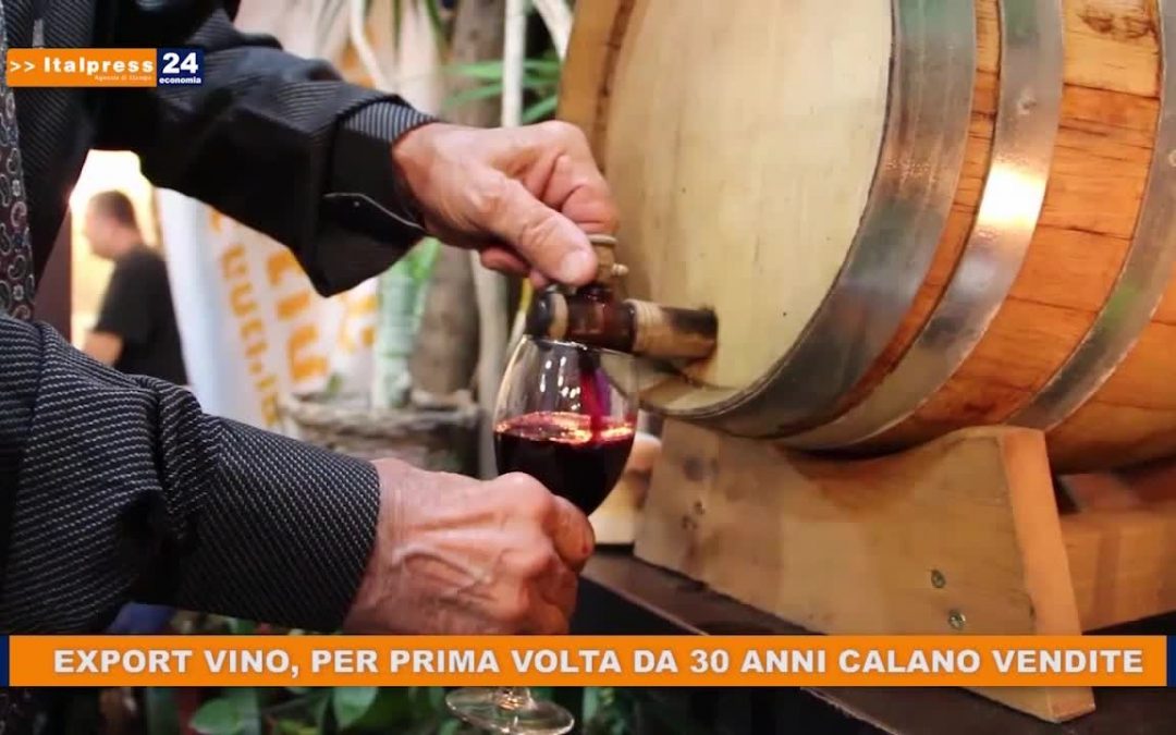 Export vino, per prima volta da 30 anni calano vendite