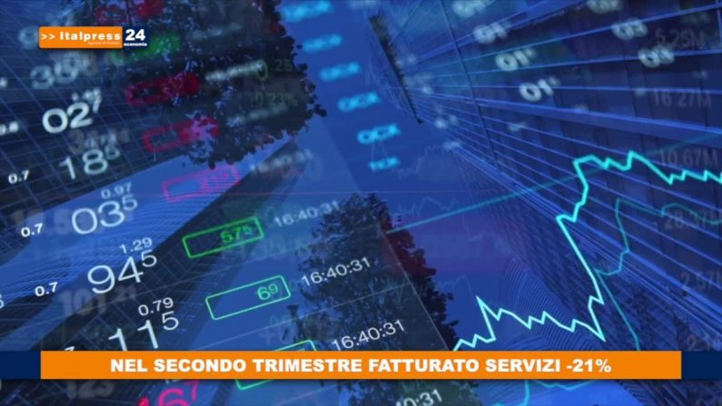 Nel secondo trimestre fatturato servizi -21%