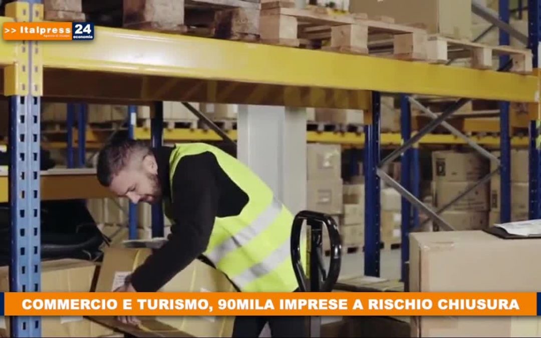 Commercio e turismo, 90mila imprese a rischio chiusura