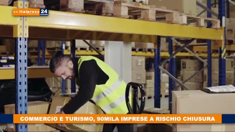 Commercio e turismo, 90mila imprese a rischio chiusura