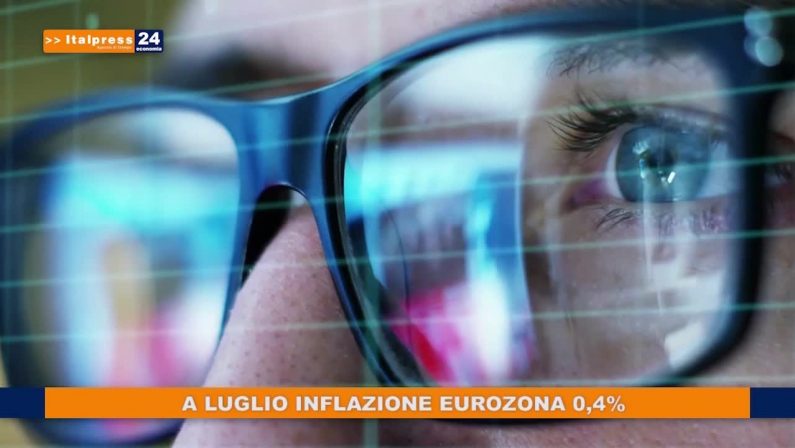 A luglio inflazione Eurozona 0,4%