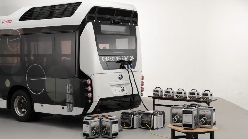 Toyota e Honda, al via test stazione mobile produzione energia
