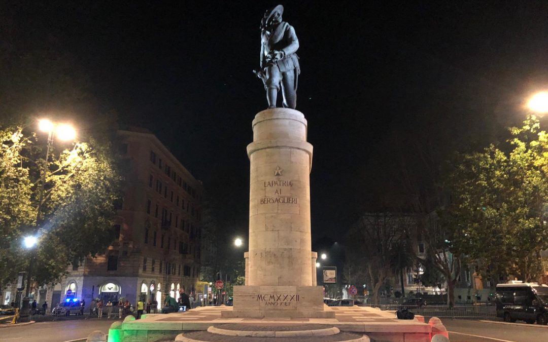 Roma, nuova illuminazione artistica per Porta Pia