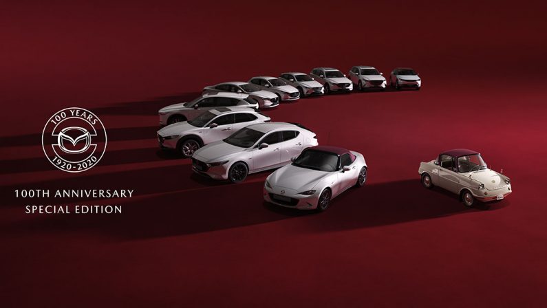 Mazda apre la commercializzazione della gamma 100th Anniversary