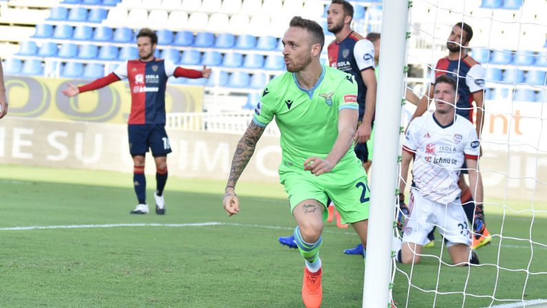 La Lazio vince 2-0 a Cagliari, in gol Lazzari e Immobile