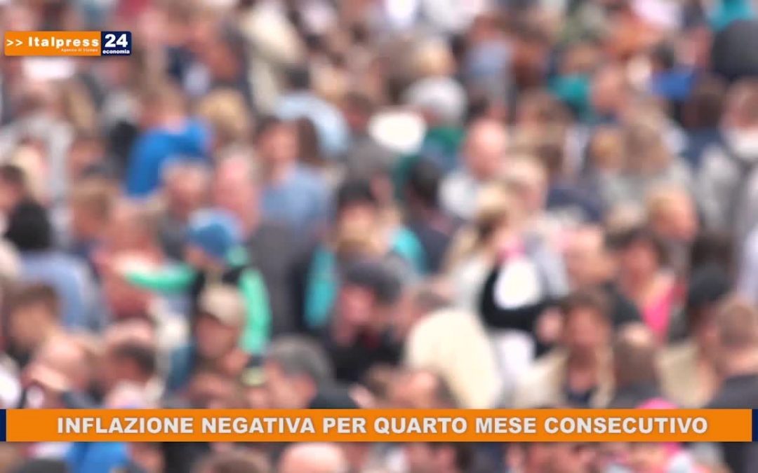 Inflazione negativa per il quarto mese consecutivo