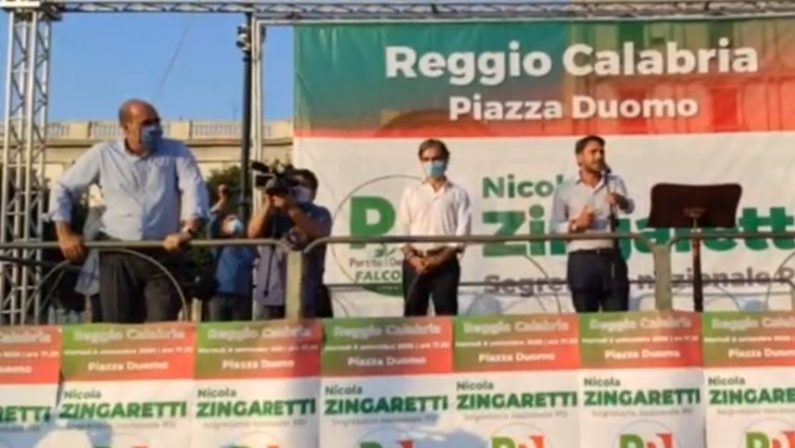 Elezioni comunali a Reggio, Zingaretti premia il lavoro di Falcomatà: «Ha salvato la città»
