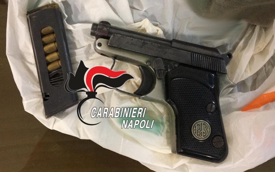 Monteruscello: una pistola pronta a sparare in un sottoscala. Sequestro dei Carabinieri