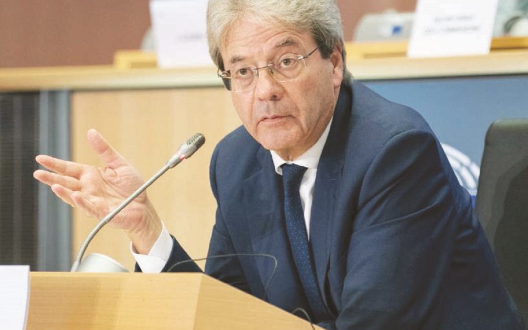 Il commissario europeo per l’Economia, Paolo Gentiloni