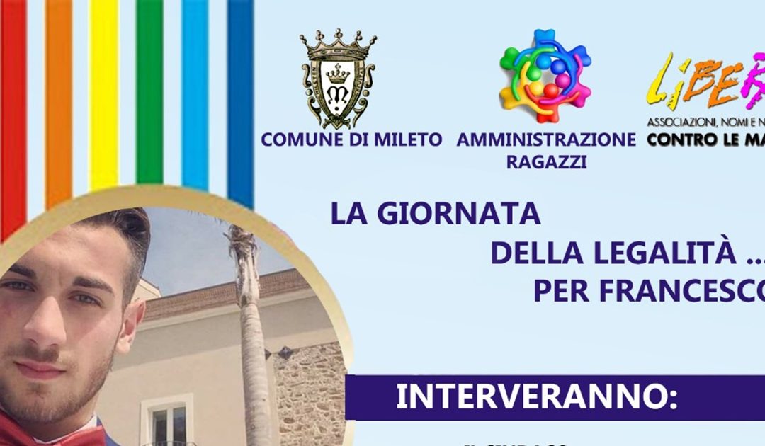 Mileto, la Giornata della legalità nel ricordo di Francesco Prestia Lamberti