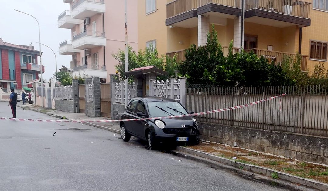 L'auto coinvolta nella sparatoria