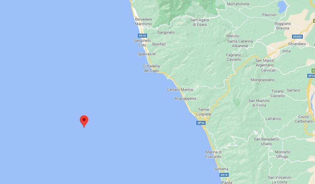 L'area colpita dal sisma
