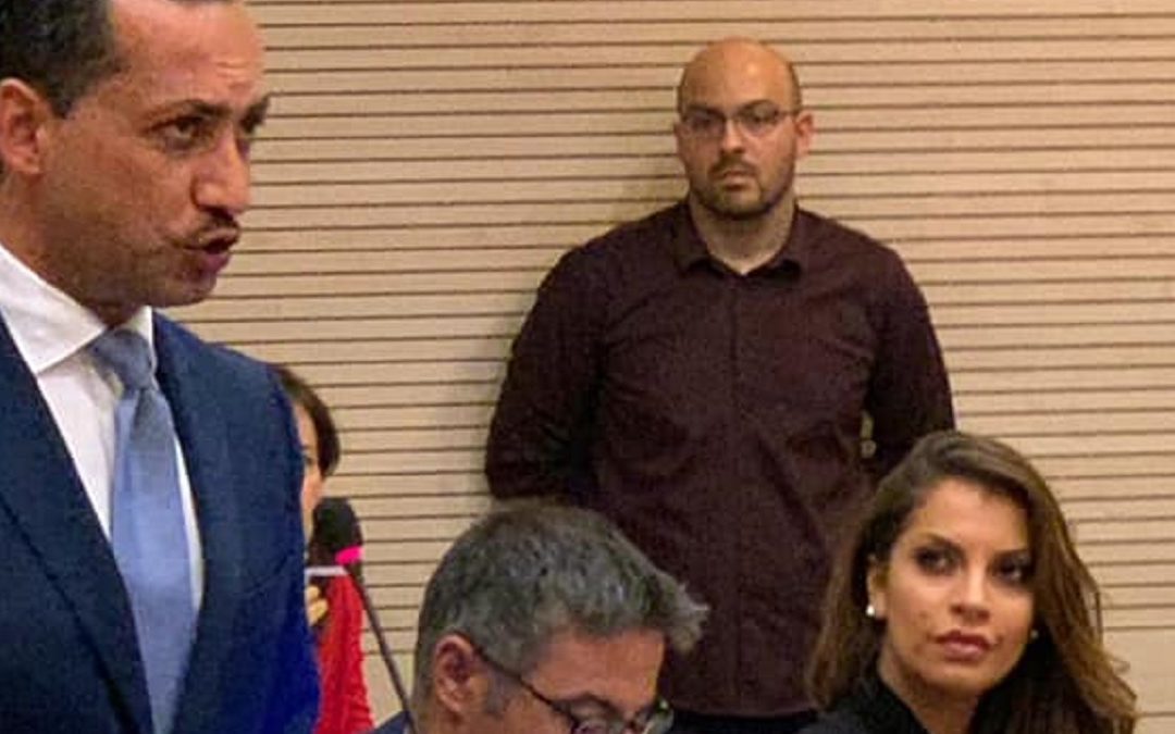 Il sindaco Guarente e l'ex assessore Padula