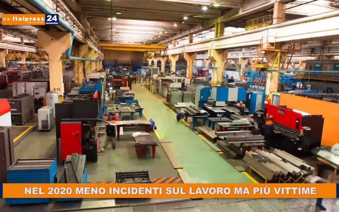 Nel 2020 meno incidenti sul lavoro ma più vittime