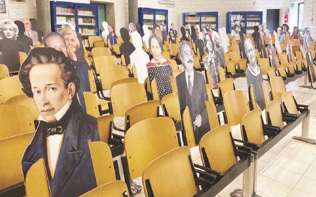 La classe del liceo scientifico e linguistico “A. Vallone” di Galatina (Lecce)