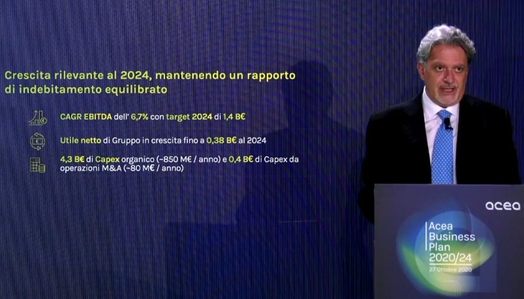 Acea, nel nuovo piano industriale investimenti per 4,7 miliardi