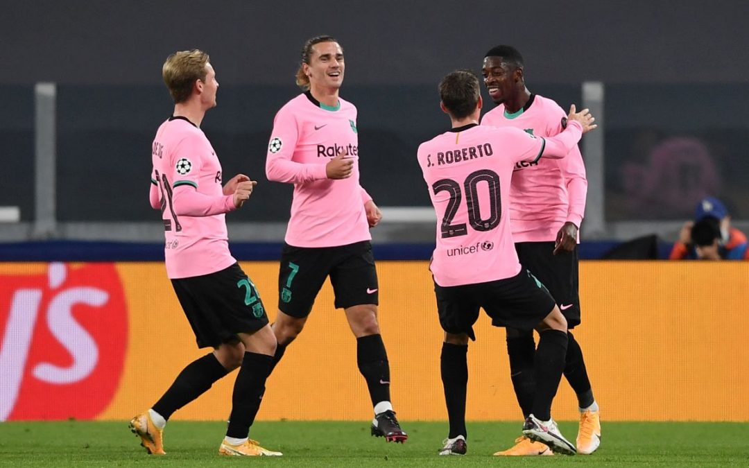 Champions League, la Juve cede al Barca: Dembelè-Messi gol allo Stadium