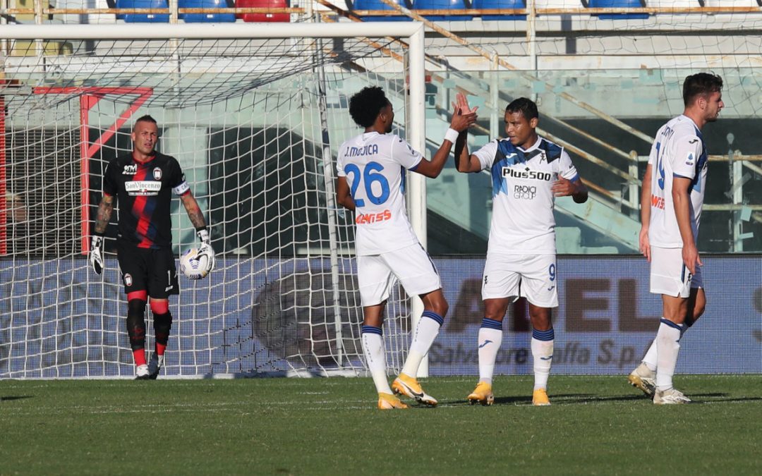 Doppietta Muriel, l’Atalanta vince 2-1 a Crotone