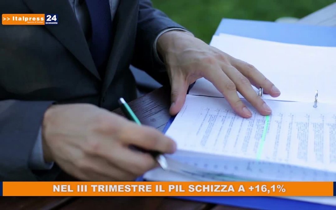 Nel terzo trimestre dell’anno il Pil cresce del 16%
