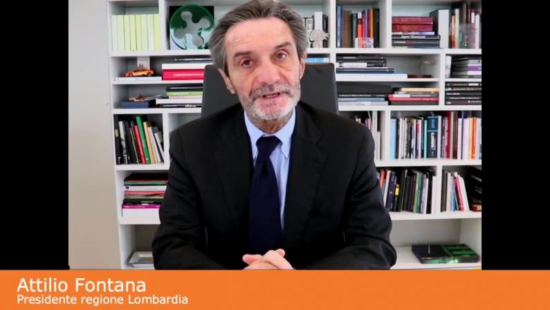 Coronavirus, Fontana “Contagio sale, lombardi collaborate”