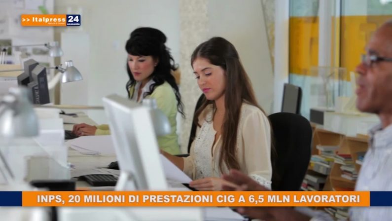 Inps, 20 mln di prestazioni cig