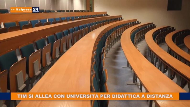 Tim si allea con università per didattica a distanza