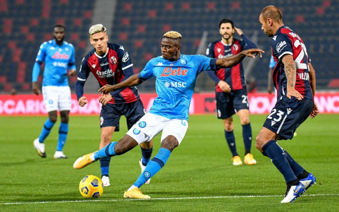 Il Napoli espugna Bologna, decide Osimhen