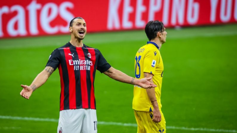 Milan 2-2 in rimonta col Verona, Ibra sbaglia rigore poi pareggia