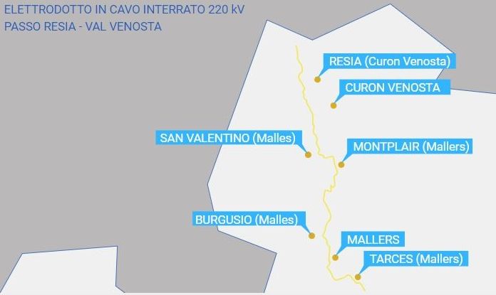 Terna,85 mln per un nuovo collegamento “invisibile” tra Italia e Austria