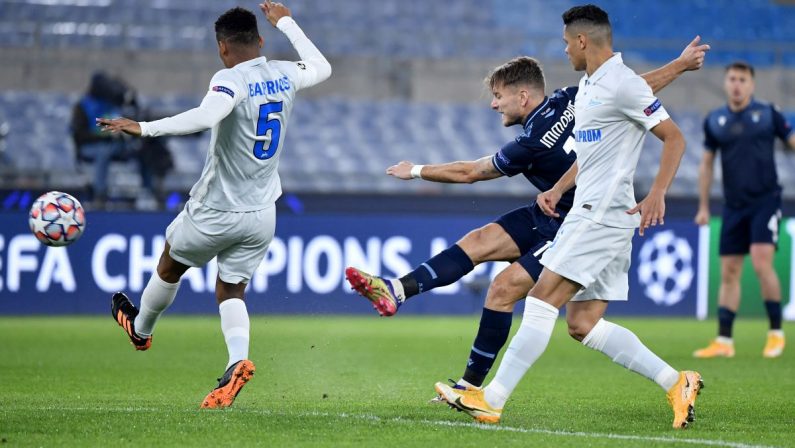 Doppietta Immobile e Parolo, Lazio batte Zenit 3-1