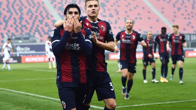 Il Bologna supera di misura il Crotone, decide Soriano