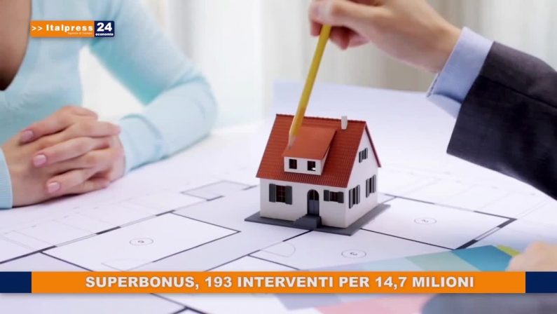 Superbonus, 193 interventi per 14,7 mln