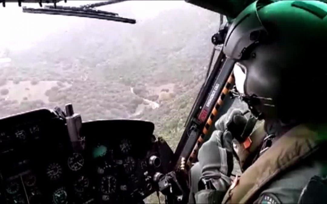 Maltempo in Sardegna, ricognizione elicottero della Protezione Civile