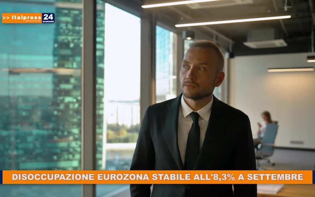 Disoccupazione eurozona stabile all’8,3% a settembre