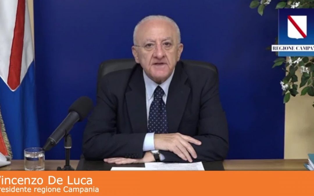 Coronavirus, De Luca “Divisione in ‘zone’ grande buffonata”