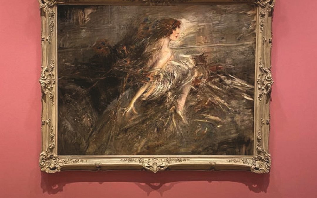 “La marchesa Luisa Casati con piume di pavone” 1911-13 di Giovanni Boldini