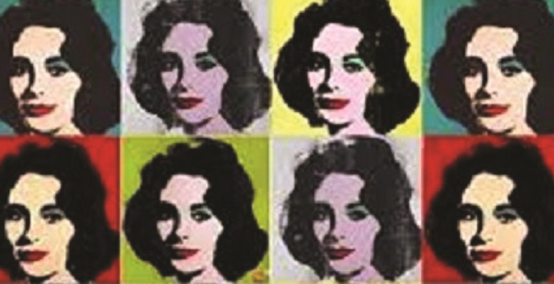 Liz Taylor nelle serigrafie di Warhol: si racconta che sul set la diva non concedesse a nessun’altra di indossare il rossetto rosso