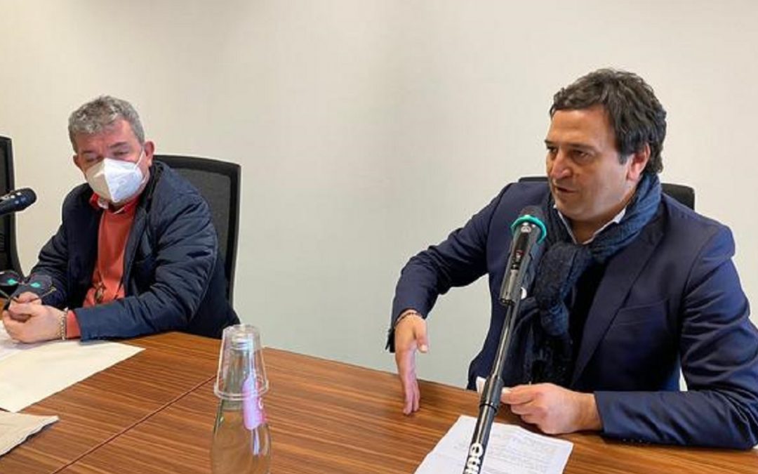 Spirlì e Orsomarso durante la conferenza stampa