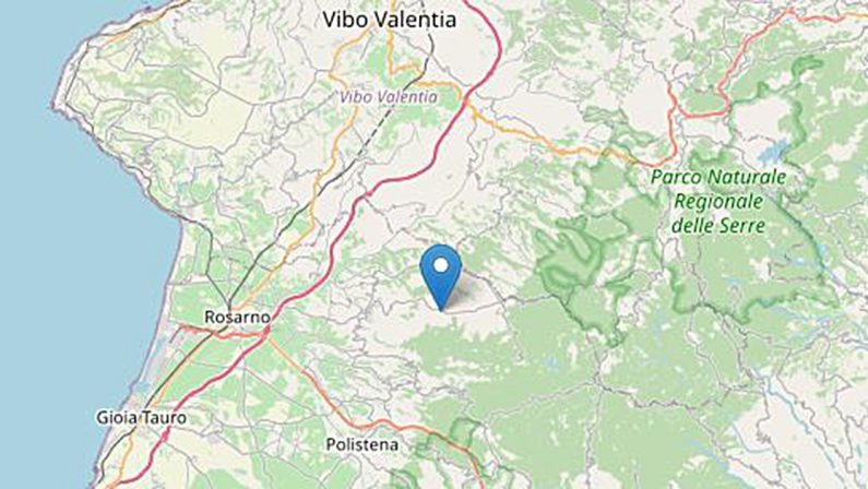 Scossa di terremoto nel Reggino al confine con il Vibonese