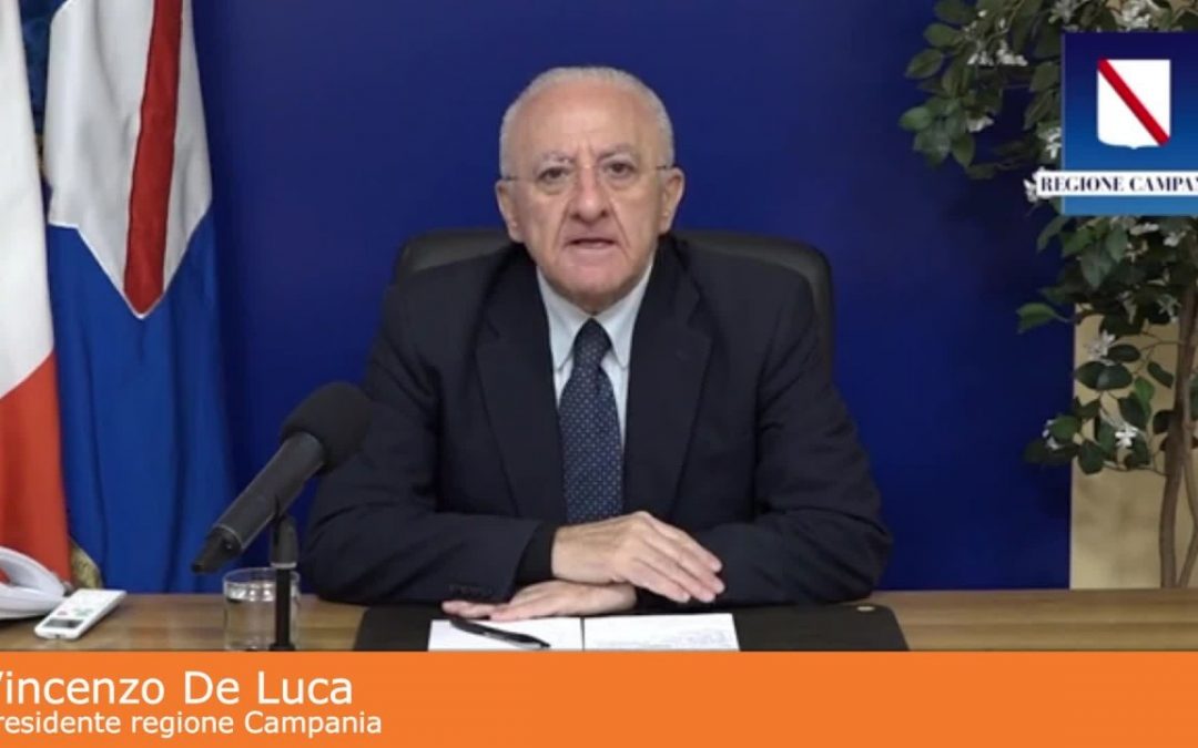 Coronavirus, De Luca “Ispettori in Campania una Cialtronata”